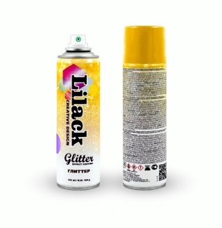 Аэрозольный глиттер Glitter Effect Coating Lilack 335 мл