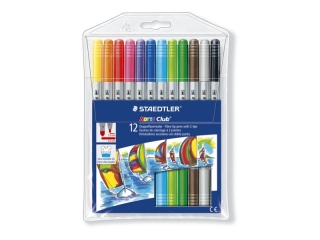 Набор фломастеров Noris Club двухсторонних, 12 цветов, блистер