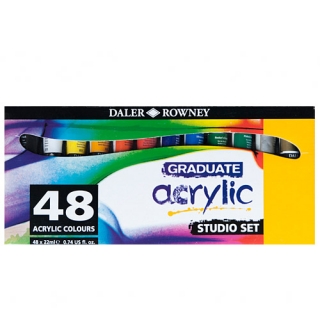 Набор акриловых красок Daler Rowney Graduate, 48 x 22 мл