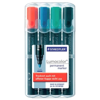 Набор перманентных маркеров Lumocolor, ширина линии 2 мм