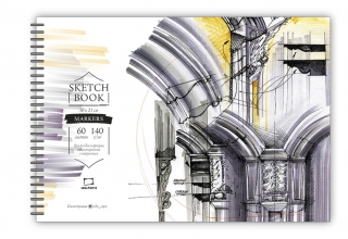 Скетчбук Малевичъ для маркеров "Sketch" 140 г/м, 30х21, 60л