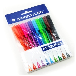 Набор шариковых ручек M, 10 цветов, в пластиковой упаковке