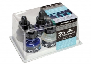 Набор чернил Daler Rowney FW ARTISTS интерферирующих цветов, 6 x 29,5 мл