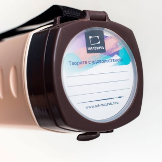 Тубус раздвижной Малевичъ диам. 9 см, кремовый