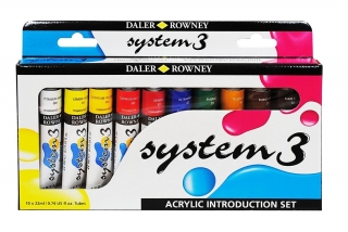Набор акриловых красок Daler Rowney System 3 Introducti Set, 10 x 22 мл